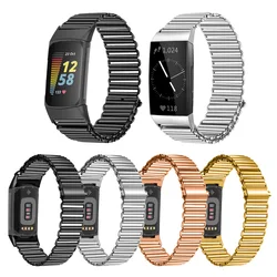 Stainless Steel Band For Fitbit Charge 6 5 Bracelet Strap Loop For Fitbit Charge 4 3 2 Watchband metal charge 5 WristBand Correa