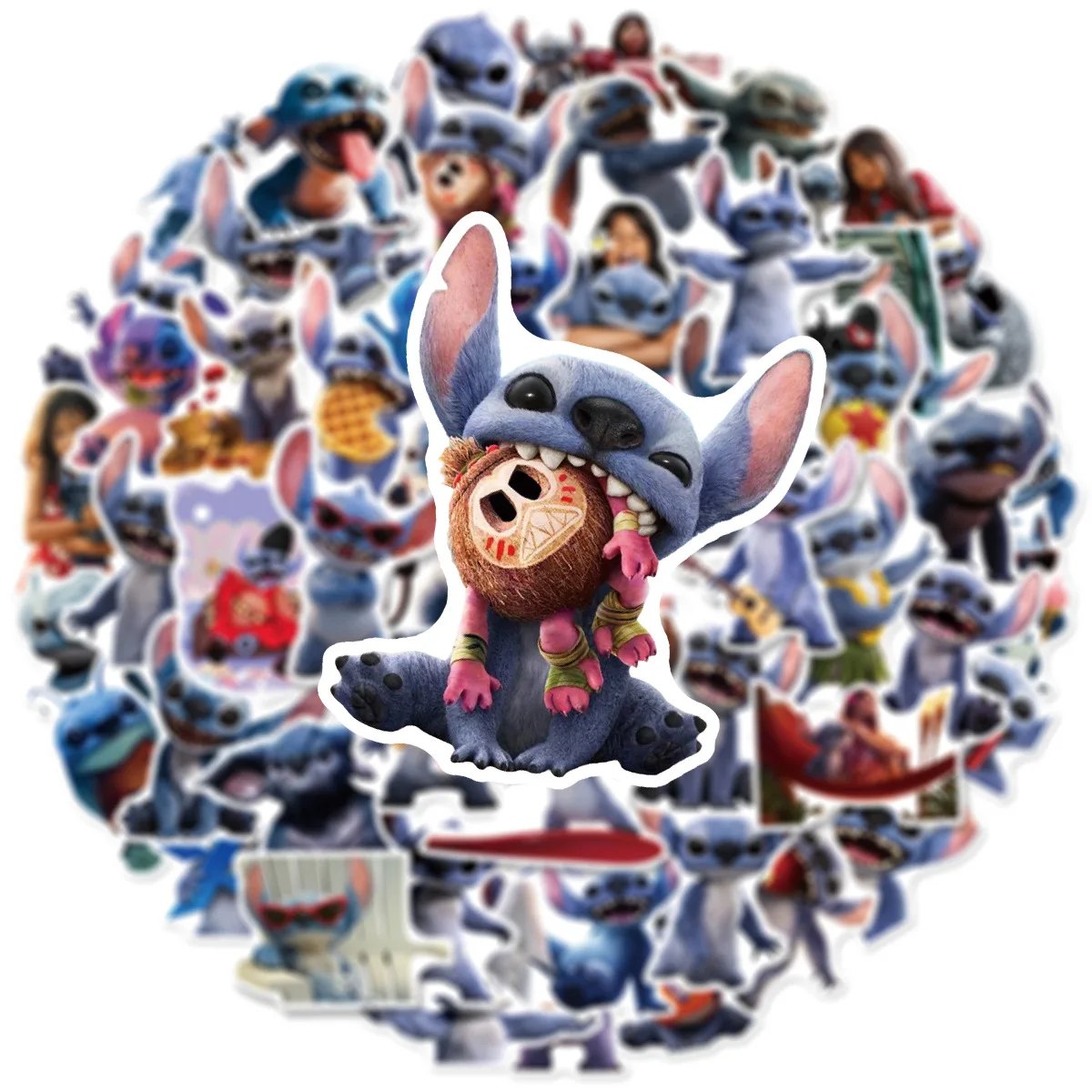 50 Uds. Pegatinas interestelar de punto alienígena para bebé, decoración personalizada, equipaje de guitarra, pegatinas DIY, juguetes para niños