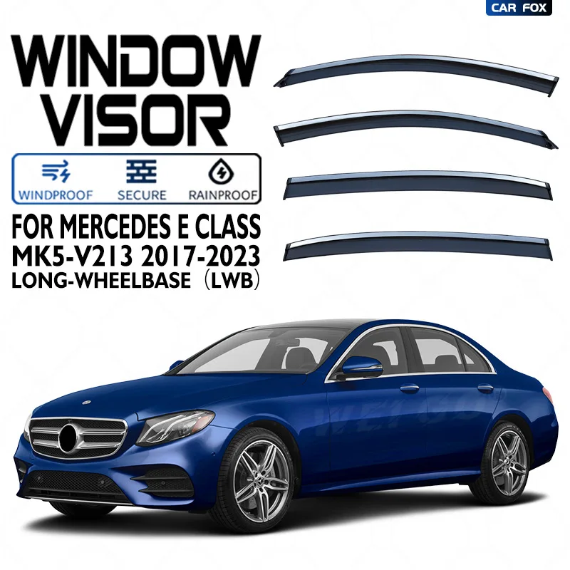 

Для Mercedes E-класса V212 V213 2010-2023: Дефлекторы окон, козырьки от солнца и дождя, аксессуары для авто