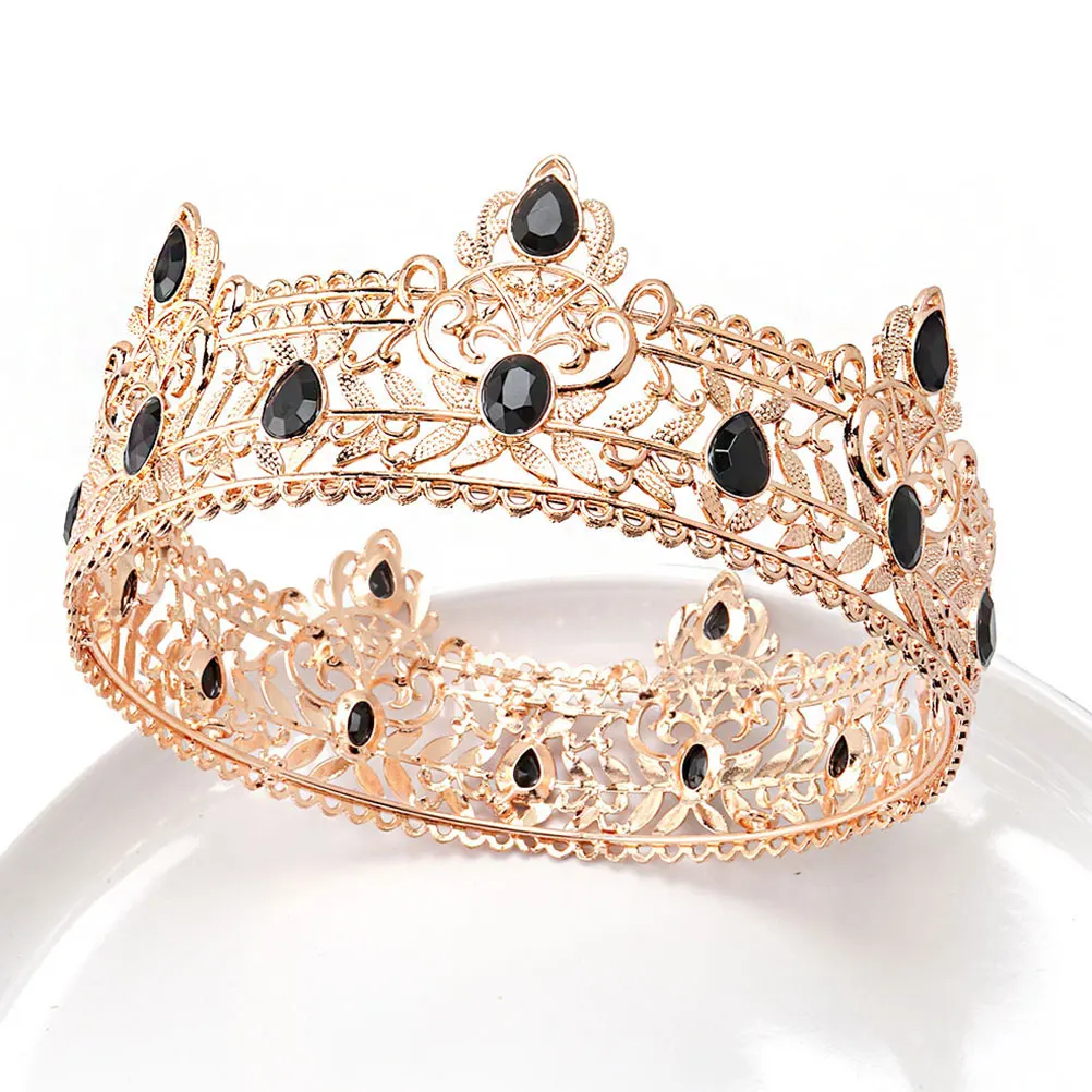 มงกุฎโลหะผสมสไตล์เรโทรสำหรับผู้ชาย อุปกรณ์เสริมชุดคอสตูมวินเทจ งานแต่งงาน ฮาโลวีน คอสเพลย์ ปาร์ตี้ งานพรอม งานวันเกิด อุปกรณ์ประกอบการแสดง