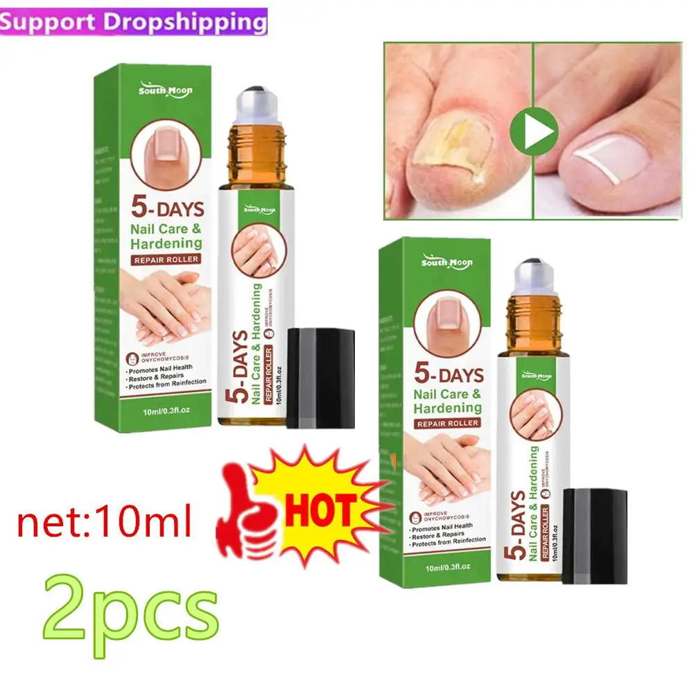 

2PCS Nail Growth And Hardening Repair Roller Nail Repair Softening Nail Removing Thickening Nail Brightening Nutrient Solution