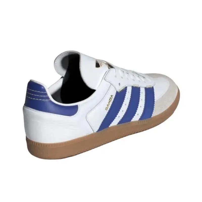 Adidas Originals Samba OG Blue and White Men's and Women's Retro Anti-slip Wear-resistant German Training Skateboarding Shoes