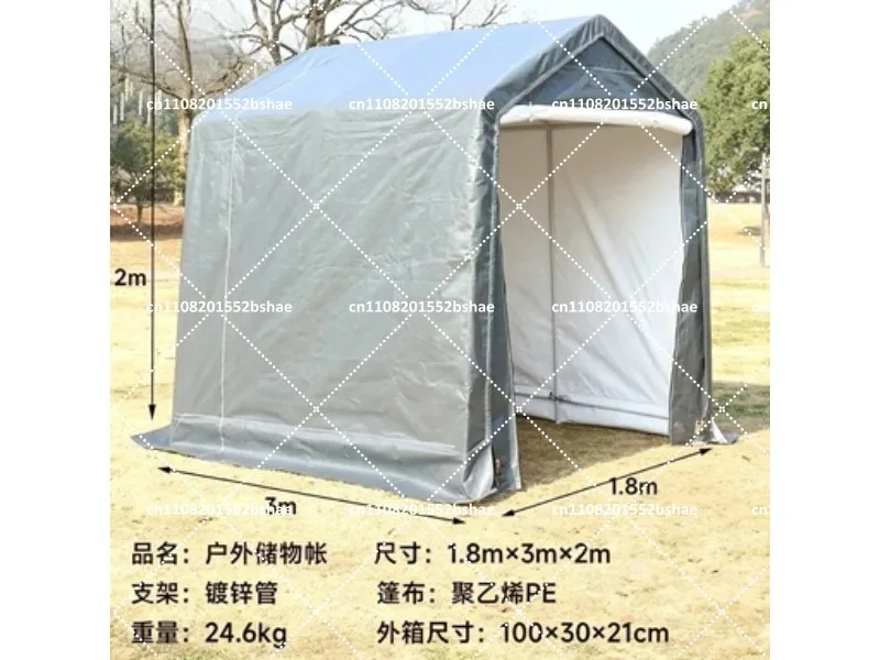 Dustproof Sunscreen Carport Canopy Storage Shed for Garden Balcony Garage Motorcycle