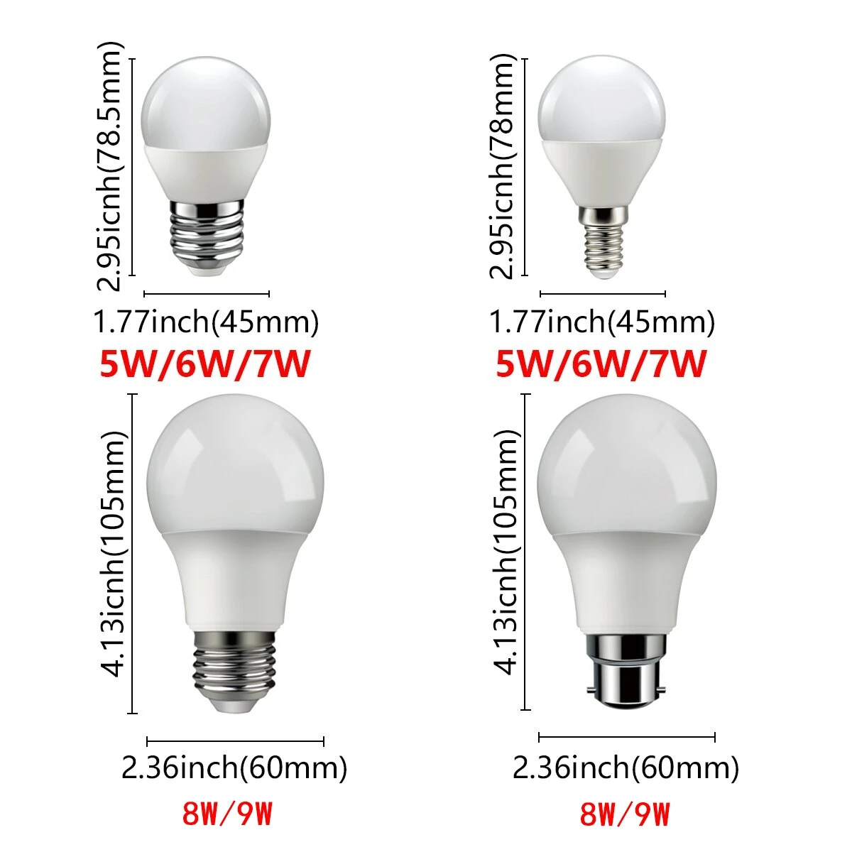 Popular Bulb 2024 Focos High Brightness LED Bulb 5W 7W 9W E14 E27 B22 3000K 6000K Lamp For Home Office Interior Decoration