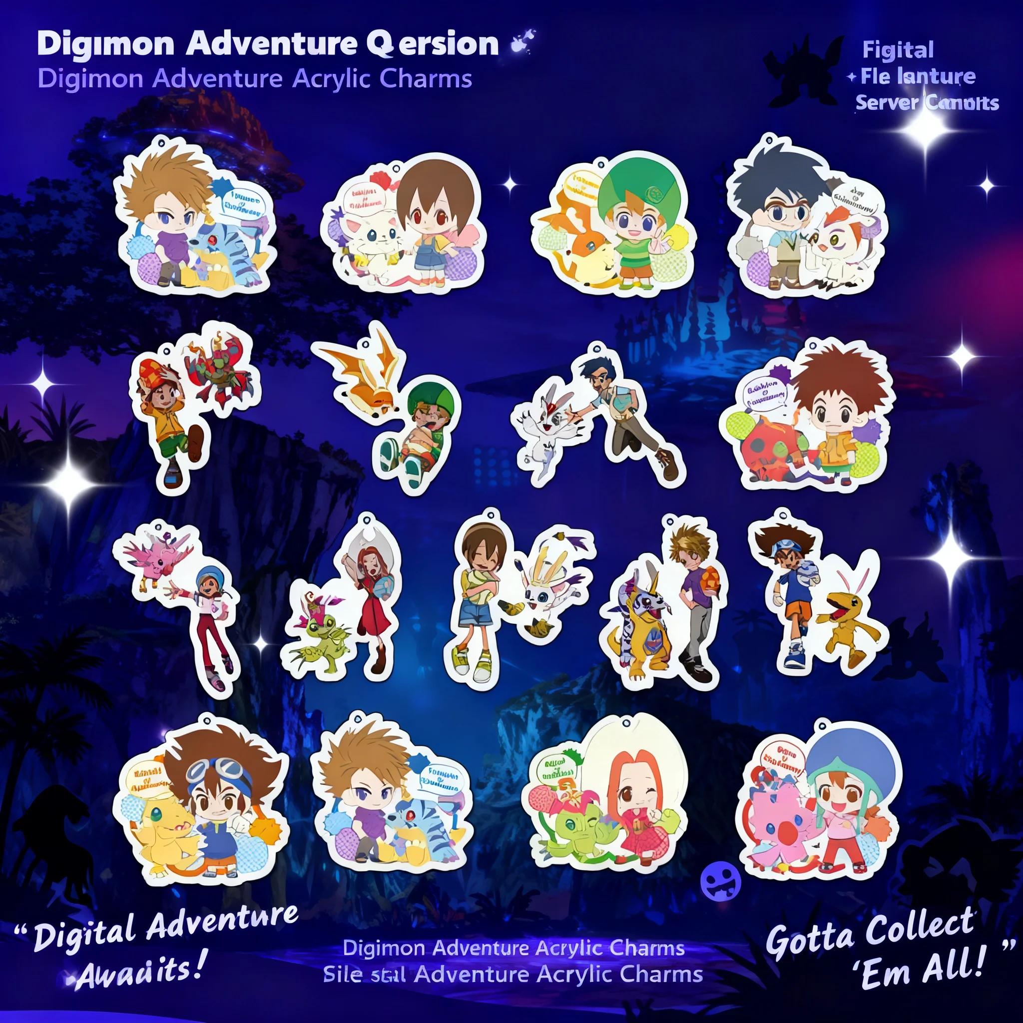 

Digital Monster Pendant Yagami Taichi Ishida Yamato Keychain Acrylic Keychain Standee Takenouchi Sora Anime Merchandise