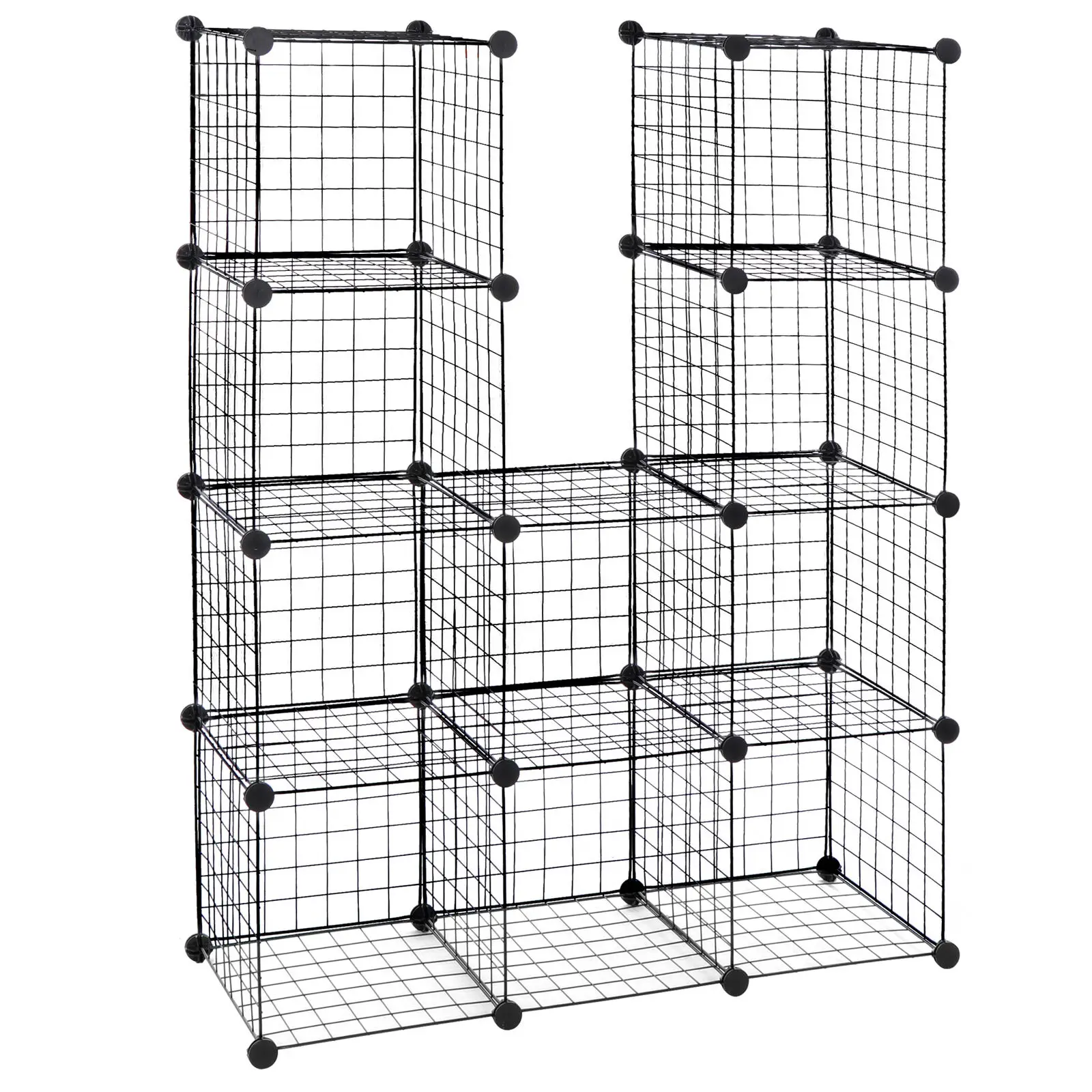 Imagem -03 - Wire Cube Organizador de Armazenamento Estante Modular Rack 12-cube Prateleiras