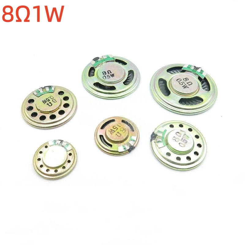 2PCS Small Speaker 8Ω 0.5W Diameter 20/23/28/30/36/40/50MM