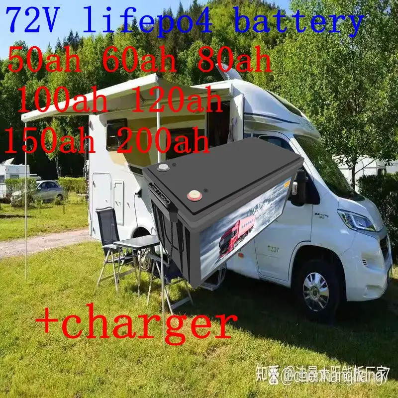 

72V 200Ah 150Ah 120Ah 100Ah 80Ah 60Ah 50Ah LifePo4 Lithium Battery, Golf Cart, Electric Vehicle+Charger