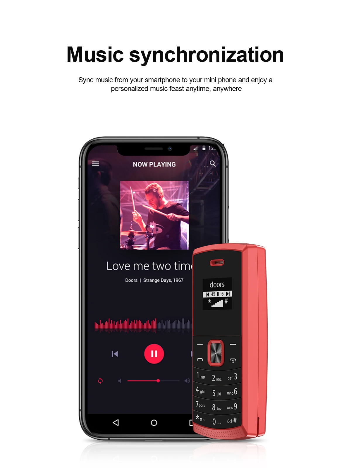 SERVO BM01 Ultra Mini Pocket 2G Feature Phone 2 SIM Magic Voice Blacklist Speed Dial Bluetooth Sync Auto Recording Mobile Phone