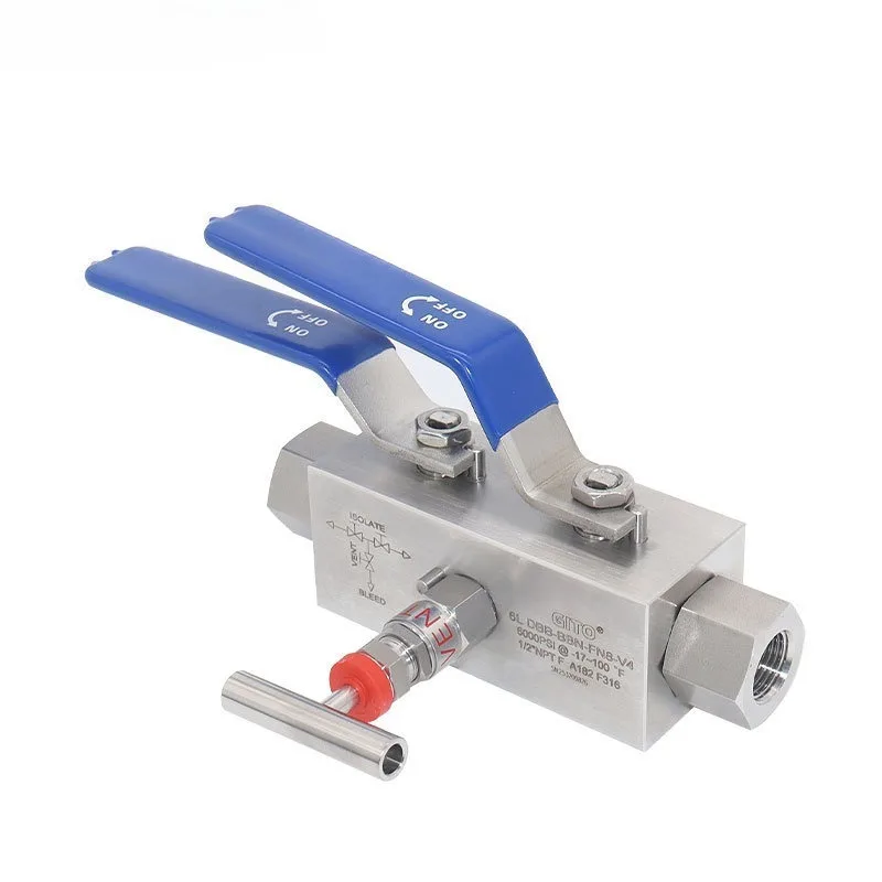 Welded DBB Double Ball Valve, Stainless Steel, High Pressure Floating Ball Valve, Stainless Steel 316 Threaded Ball Valve