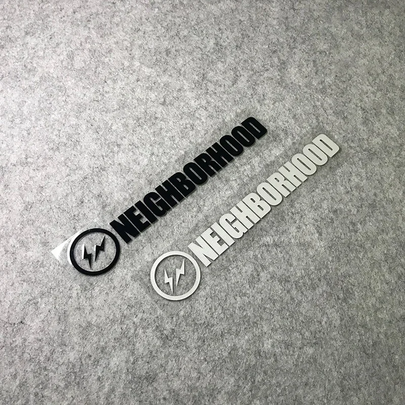 

1PC NHD Lightning Reflective Sticker NEIGHBORHOOD Modified Decal for Car Side Skirt Rear Windshield Body Decoration