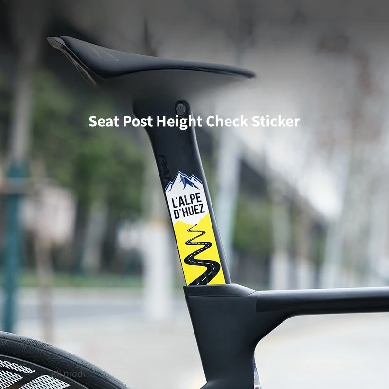 Bike Frame Height Check Sticker Waterproof Vinyl Decal MTB Road Bicycle Top Tube Cycling DIY Motivation Decoration Accessory