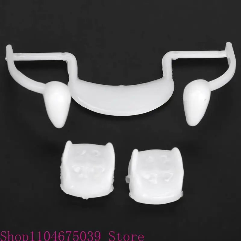 5ASD قابلة للسحب لأسنان مصاصي الدماء هالوين تأثيري مكياج الرعب الأنياب غيبوبة أسنان واقعية قابلة لإعادة الاستخدام أسنان cosplay
