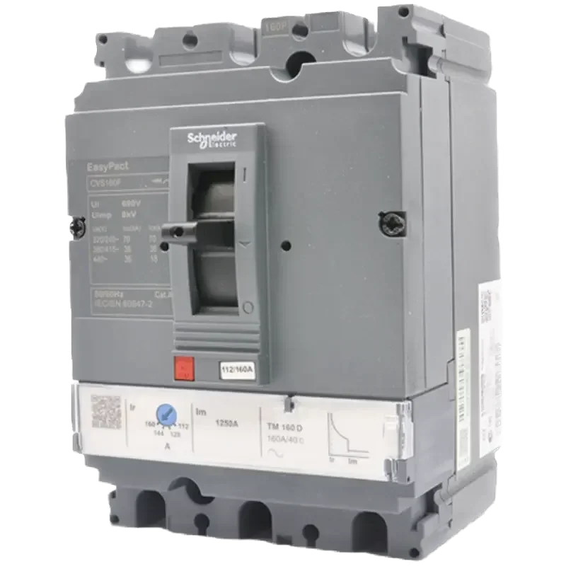 

Schneider CVS Series 36kA Vigi CVS160F TMD 3P/4P 125A 160A Molded Case Leakage Circuit Breaker