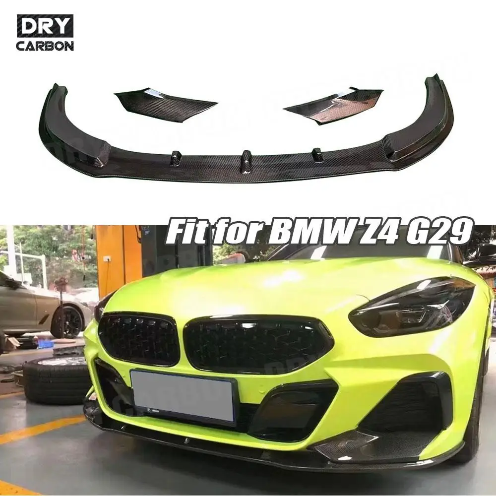 

Front Bumper Lip Spoiler Bodykits Front Splitters Spoiler Side Aprons 3Pcs Accessories for BMW Z4 G29 M Sport 2019 2020 2021