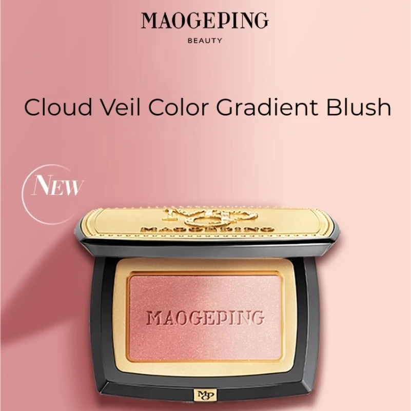 MAOGEPING Cloudy Pleasures Gradual Blush Natural Brightening Expanding Color Powder Blush Palette 4G Face Makeup Cosmetics