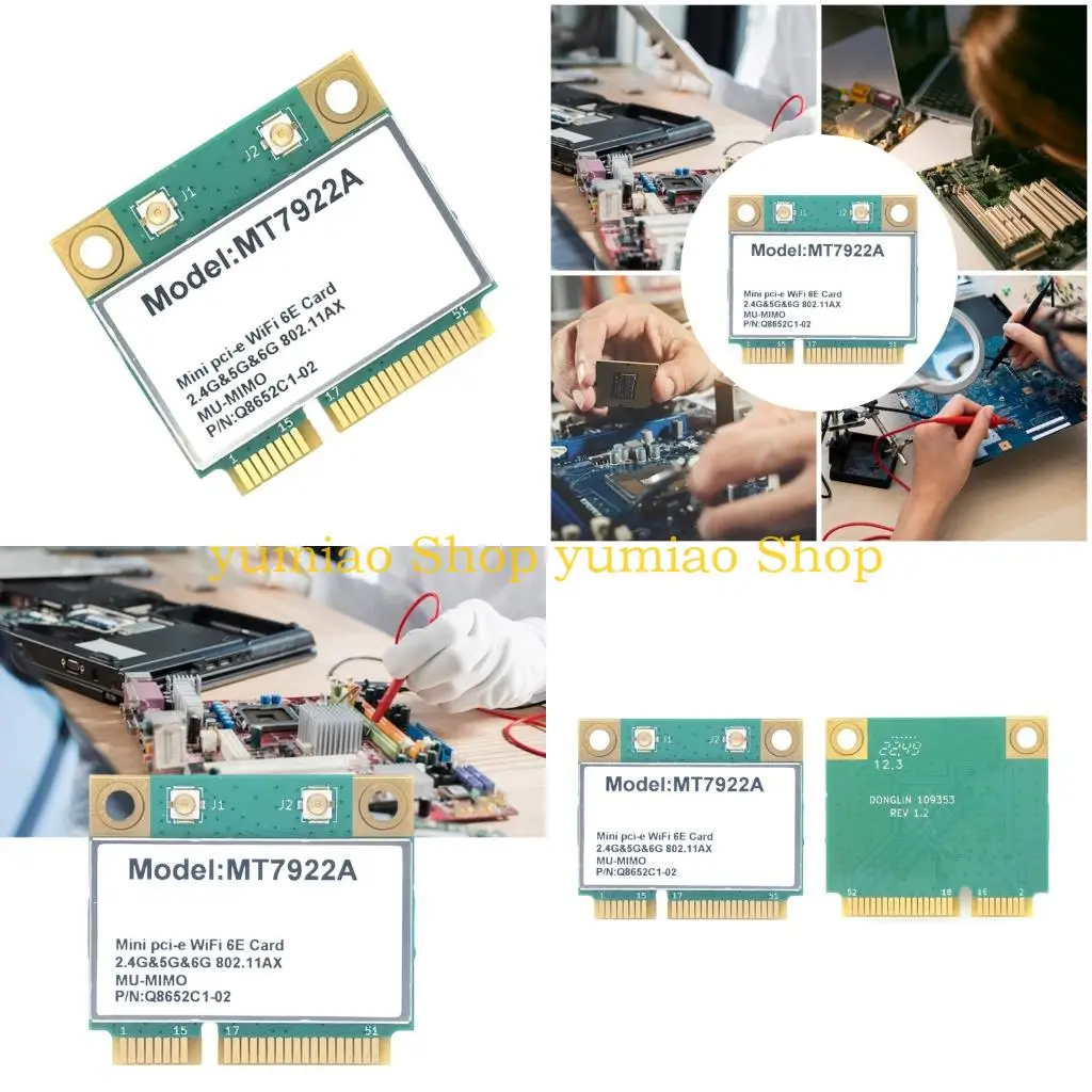 

587B Triple Band Wireless Networking Card 2.4/5/6G BT5.2-compatible WIFI Adapter
