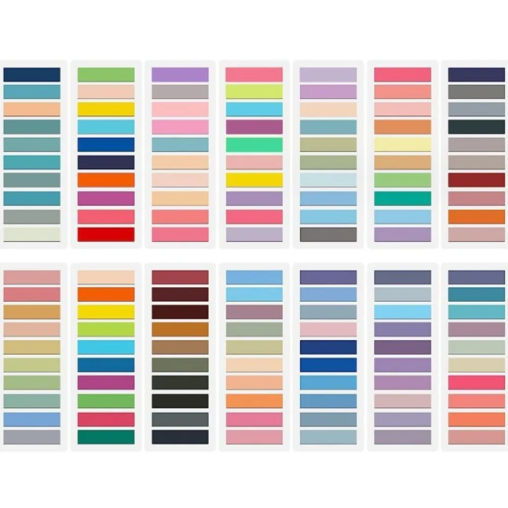 

Набор самоклеящихся индексных вкладок, многоцветные водонепроницаемые вкладки для маркеров страниц, этикетка, вкладки для аннотации из ПЭТ, наклейки для этикеток