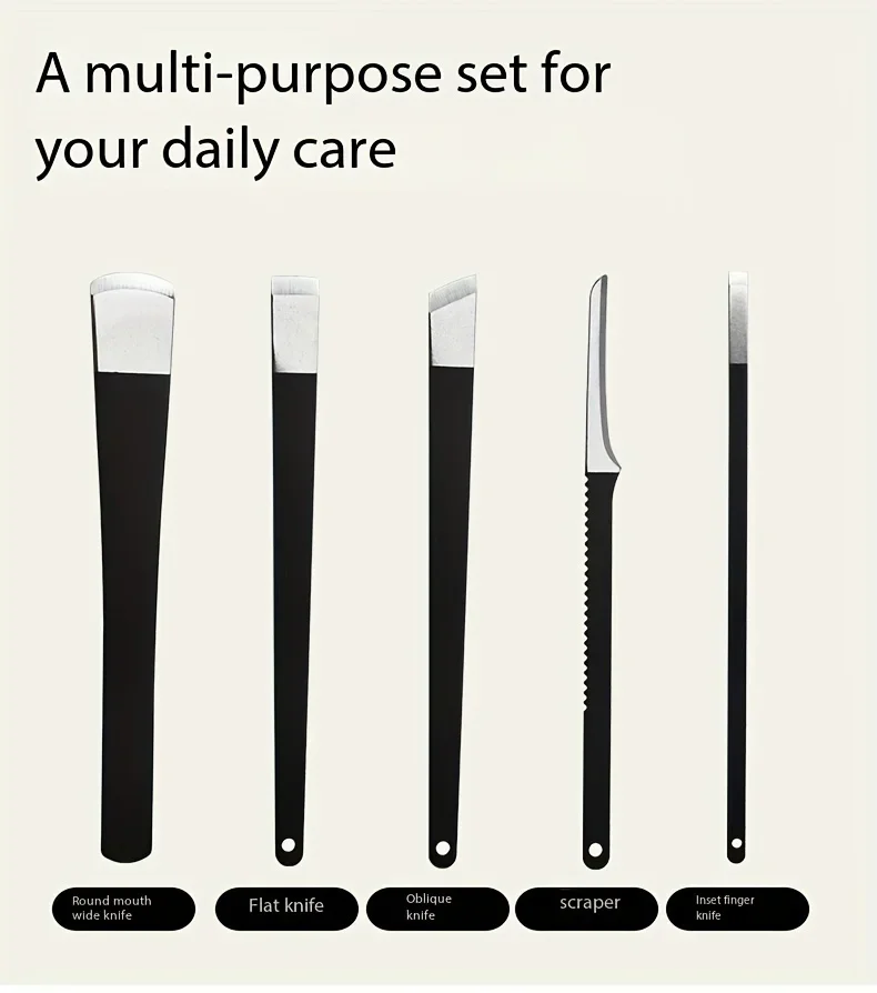 Stainless Steel Ingrown Toenail Tool Set, Includes Unscented Professional Grade Tools for Home Use, Ingrown Toenail Blade Tool