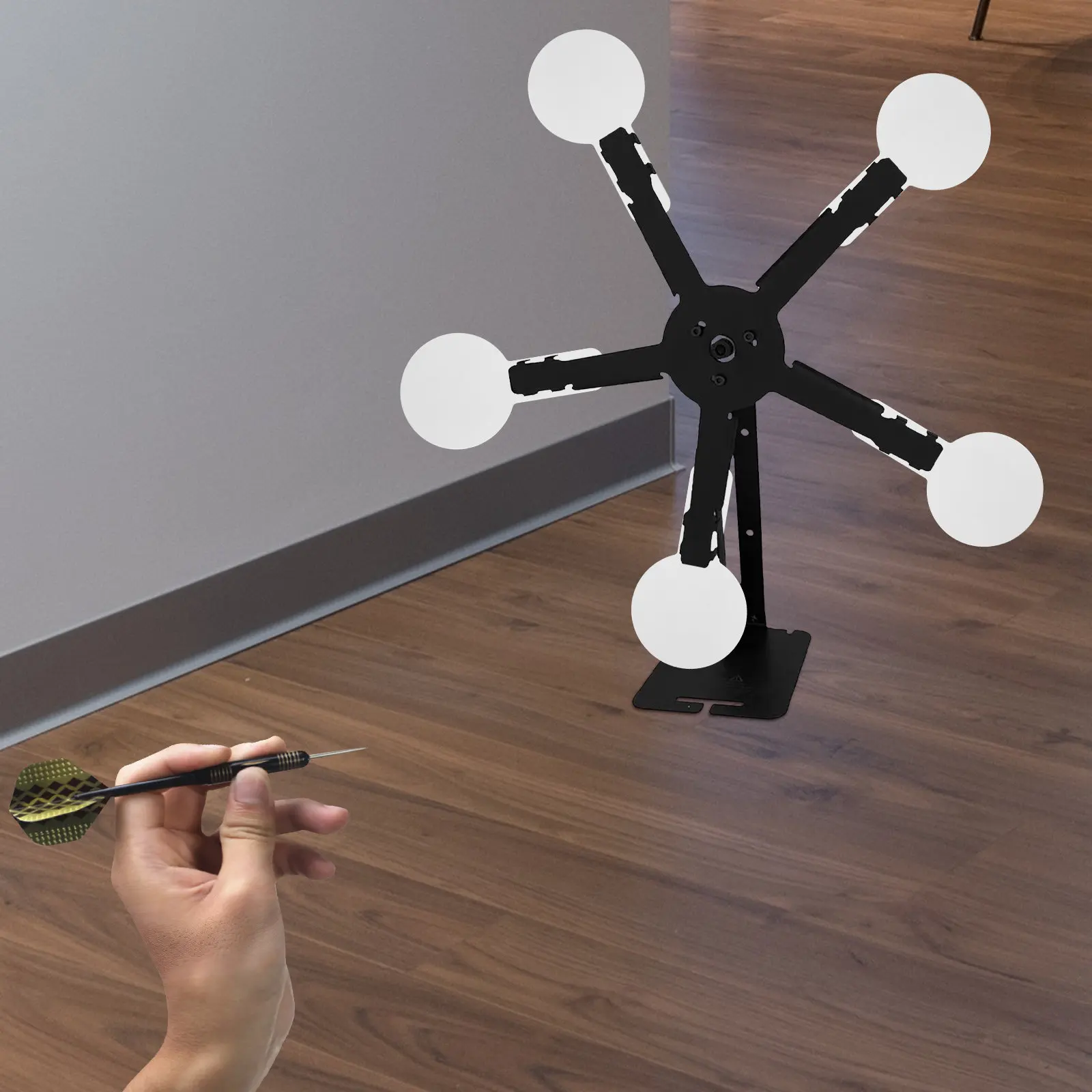 

5 шт. железных тренировочных мишеней для стрельбы из лука, диаметр 50 мм, подвесные, малого размера, прочные, многофункциональные