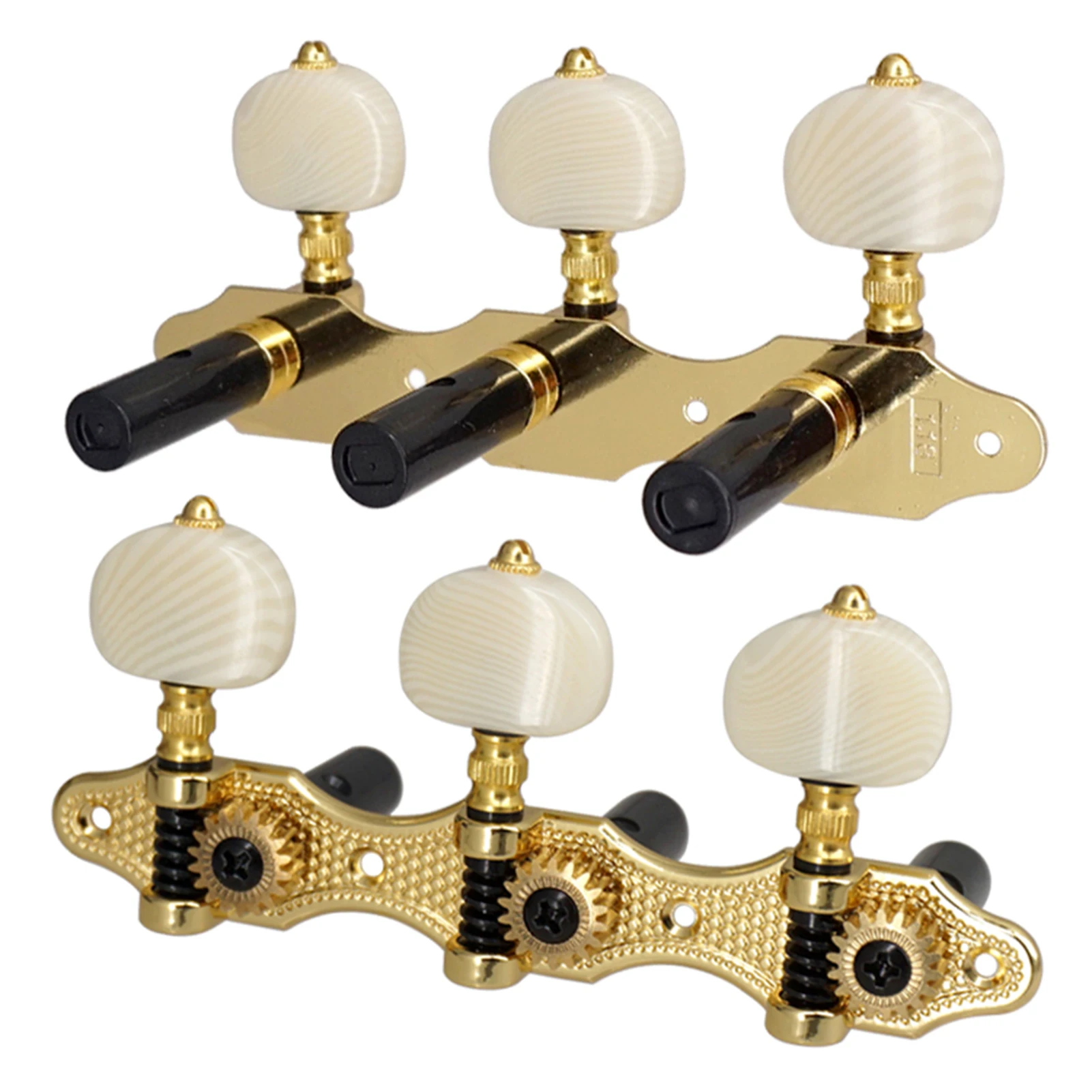 2 Planks Classical Guitar Tuning Peg Acoustic Guitar Tuners 1:18 Tuning Key 3 Left 3 Right Guitars Knobs Replacement Mini 2024