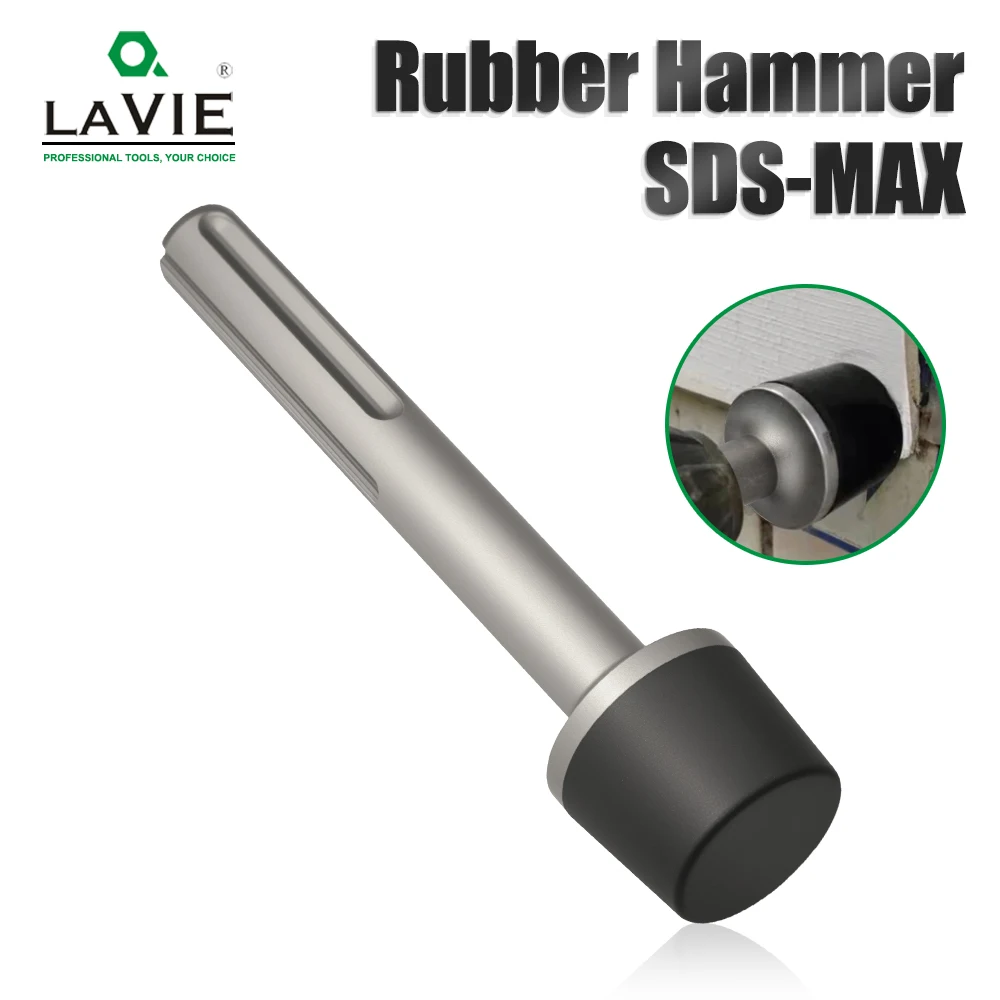 

LAVIE Electric rubber hammer head electric pick accessories wall tile sheet metal percussion hammer round handle SDS two pits