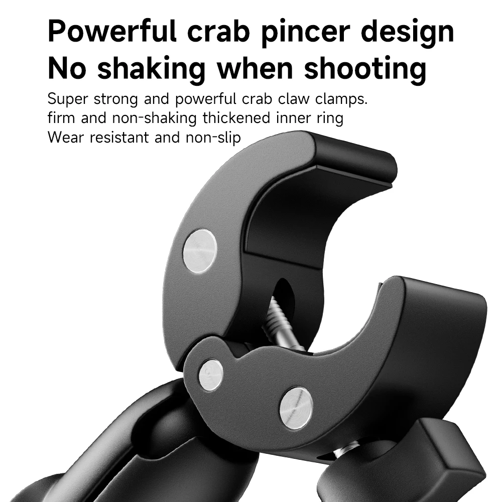 Multifunctional Super Clamp, 360° Ball Head Adjustable for Vlogging Live with 1/4