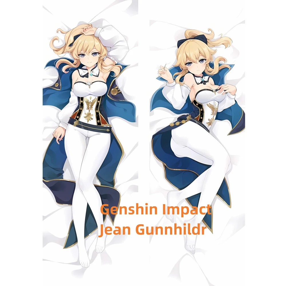 

Подушка Dakimakura в стиле аниме, искусственная, джинсовая, Gunnhildr, двусторонний принт, наволочка в натуральную величину, подарки на заказ