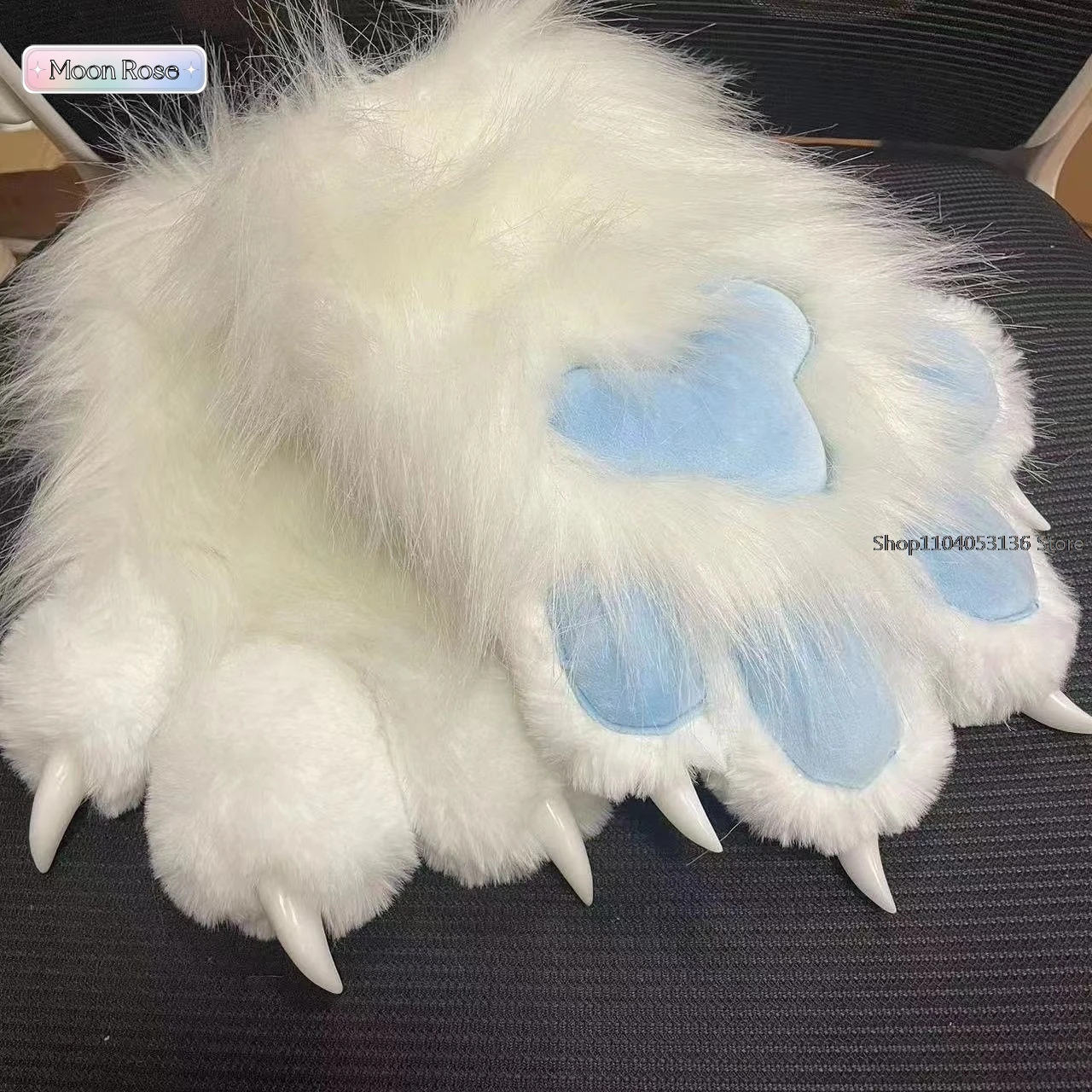 Fursuit Kigurumi Animal Cat Furry Paws Gloves Plush Kig Cosplay Costume Nail Tiger Claws For Halloween Party