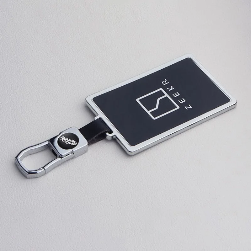 For Zeekr 001 009 X Car NFC Card Key Case Remote Protection Cover Shell Keychain Housing Ring Holder Fob Interior Accessories