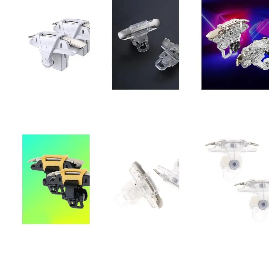 

Y1UB Mobile Game Controller Sensitive Aim Triggers Gamepad Metal L1R1 Keypads Phone Joystick Controller For Pubg