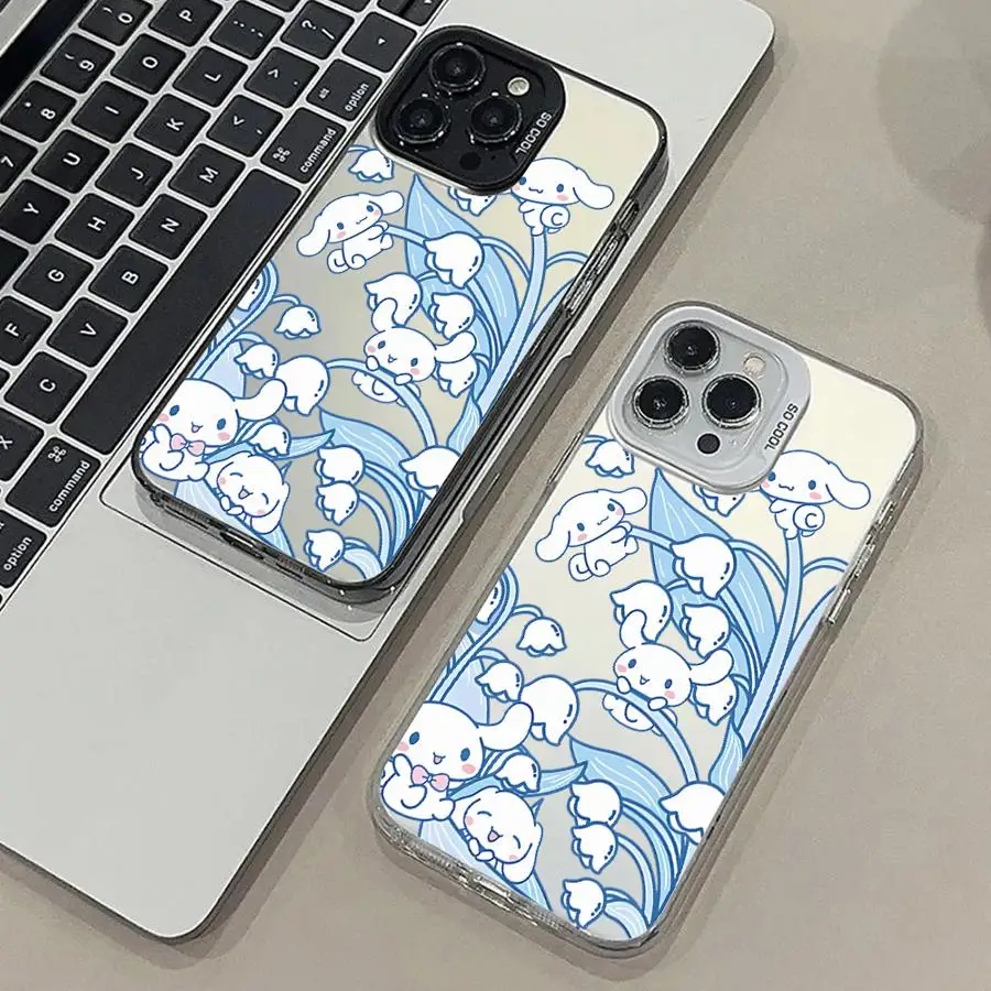 Cute Sanrio Cinnamoroll Back Phone Cover Case for iPhone 17 Pro Max 17e 16 14 12 13 Pro XR 11 15 Plus Air view 3