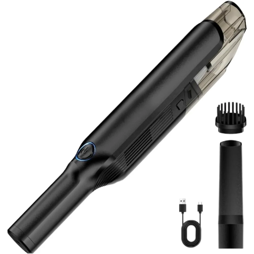 مكنسة كهربائية محمولة باليد، مكنسة كهربائية للسيارة، مكنسة شفط قوية ومنافضة هواء مضغوط، مكنسة يدوية صغيرة محمولة لاسلكية