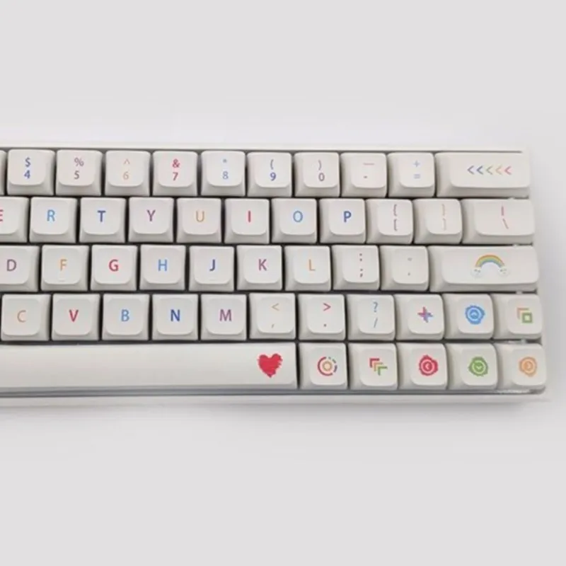 Colorful PBT Keycaps 137 Keys PBT Material XDA Profile Key Caps Teclado DIY Mechanical Keyboard Kit Cute Keycaps Personalizada