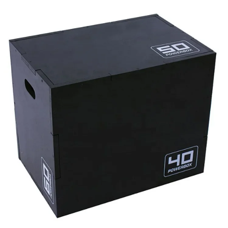 

#Custom Logo Heavy-Duty Non-Slip Rounded Corners Wood Plyometric Box