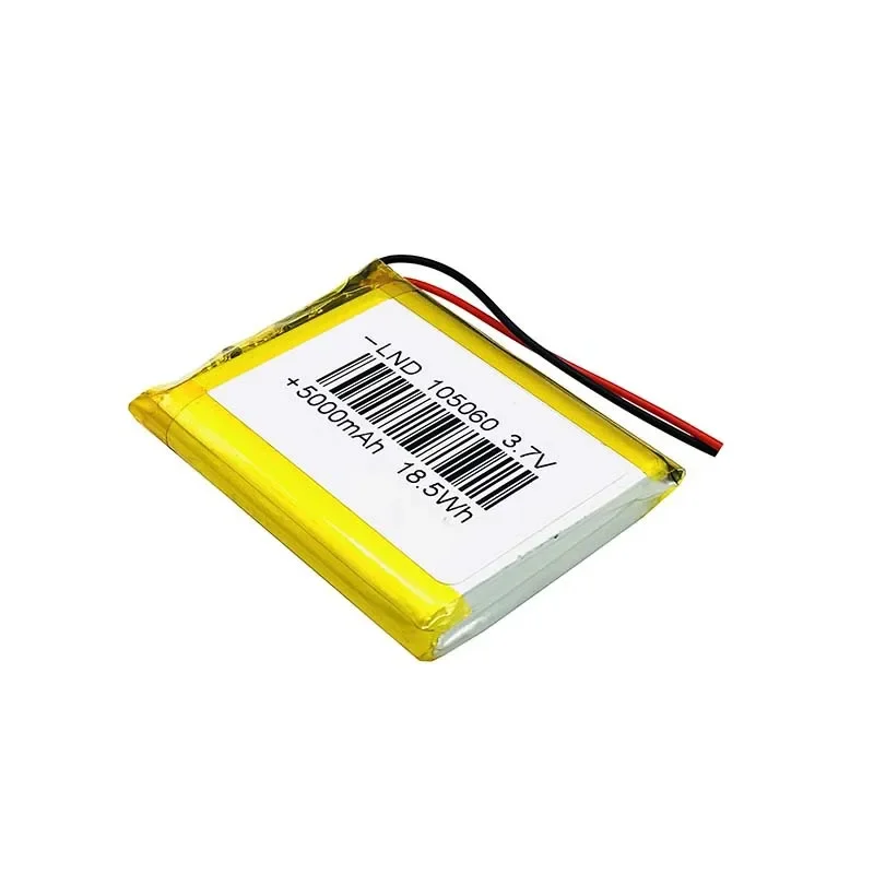 105060   3.7V 5000mAh Polímero de Lítio Bateria Recarregável Power Bank GPS Localizador LED Luz Universal Bateria 3.7V