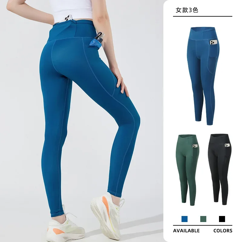 

Sports Tights Woman Compression Pants Yoga Leggings with Pockets Workout Trousers Sports Traning Running Gym Wear Fitness Pants