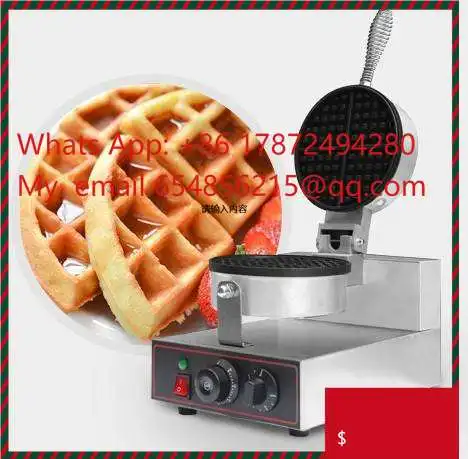 

Промышленное оборудование для обработки зерна с антипригарным покрытием Коммерческая одиночная электрическая вафельница с пузырьками Одиночная вафельница