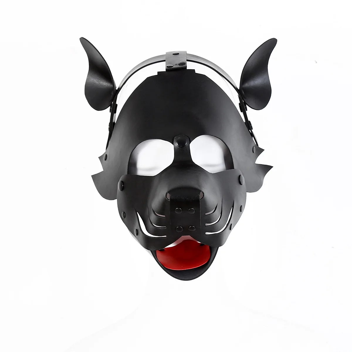 Odgrywanie ról Puppy Hood Neoprene Masks Muzzle Adult Cosplay Games Pu Fashion Face Head Cover Play Boy Costume Sexy Bar Party