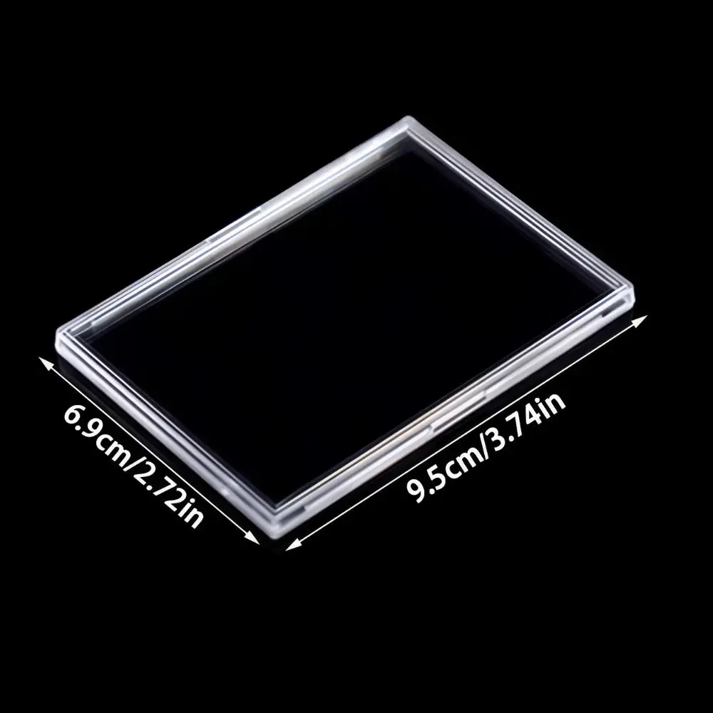 9pcs Waterproof Clear Plastic Card Brick Hard Shell Protector Collectible Trading Storage Box YMY