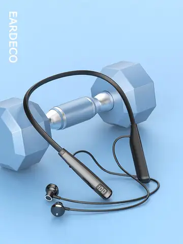EARDECO 100 ore di riproduzione cuffie Bluetooth Sport cuffie Wireless auricolari archetto da collo auricolari Stereo bassi Inear Waterproof