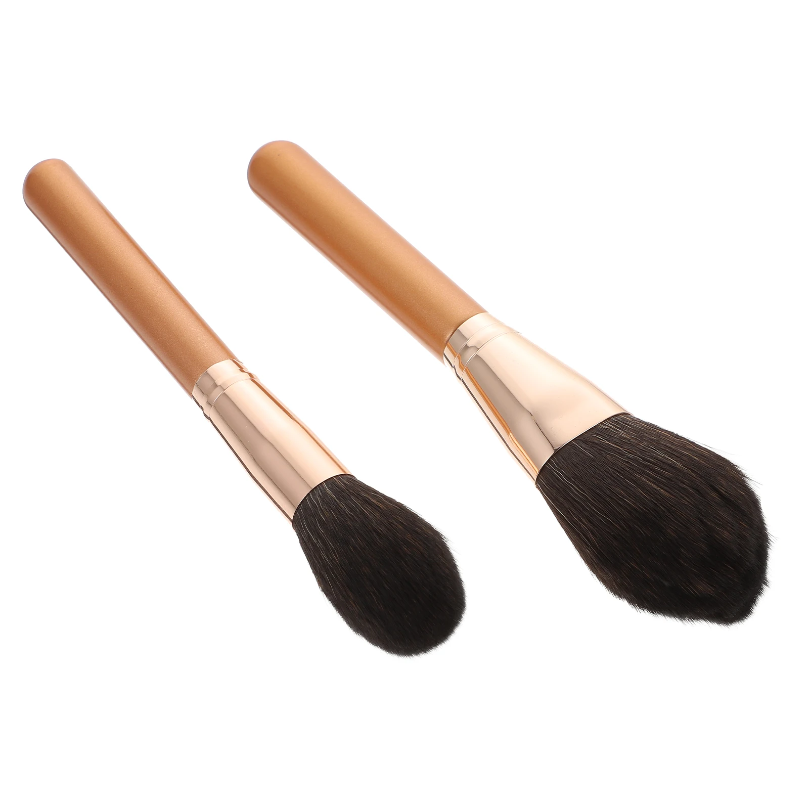 

2pcs Professional Foundation Brush High-Density Makeup Tools Double-Ended Powder Foundation Brush Set Face Loose Powder Portable