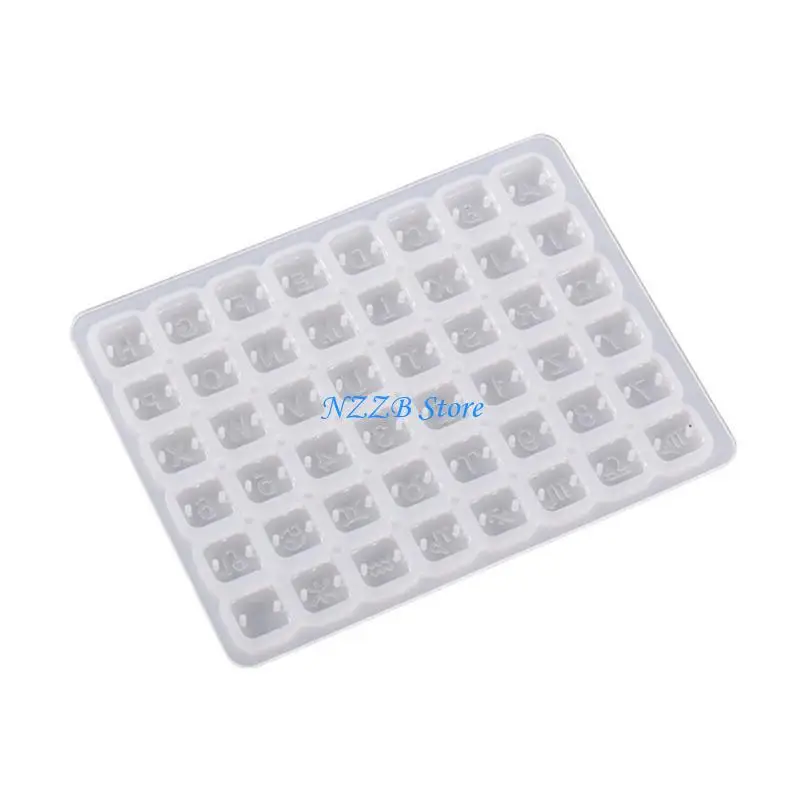 

T21F Epoxy Resin Letters Numbers Mold Silicone Earrings Mold Handmade Ornament Resin Molds for Jewelry Making