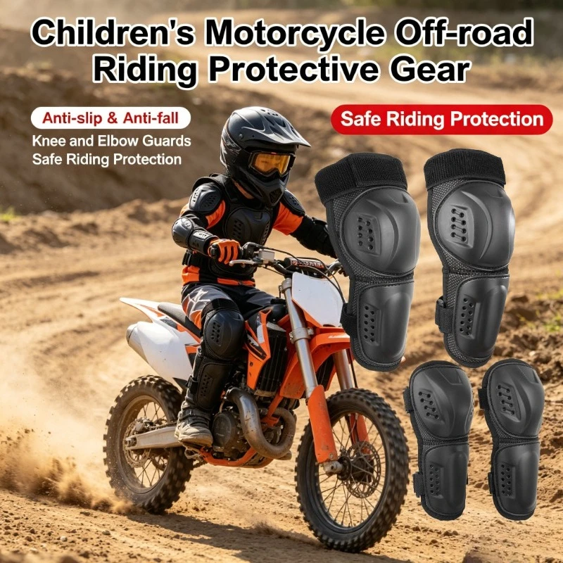 children's-motorcycle-off-road-riding-anti-slip-and-anti-fall-protective-gear-knee-and-elbow-guards-riding-protection-equipment