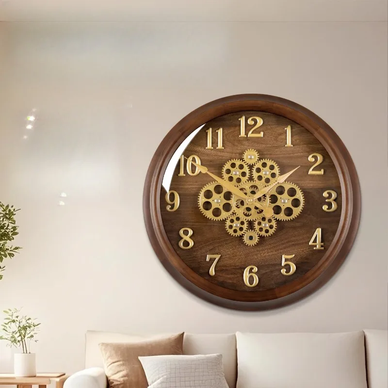 Luxury Design Wall Watch Living Room Creative Luxury Digital Modern Wall Watch Aesthetic Round Horloge Murale Room Decorations