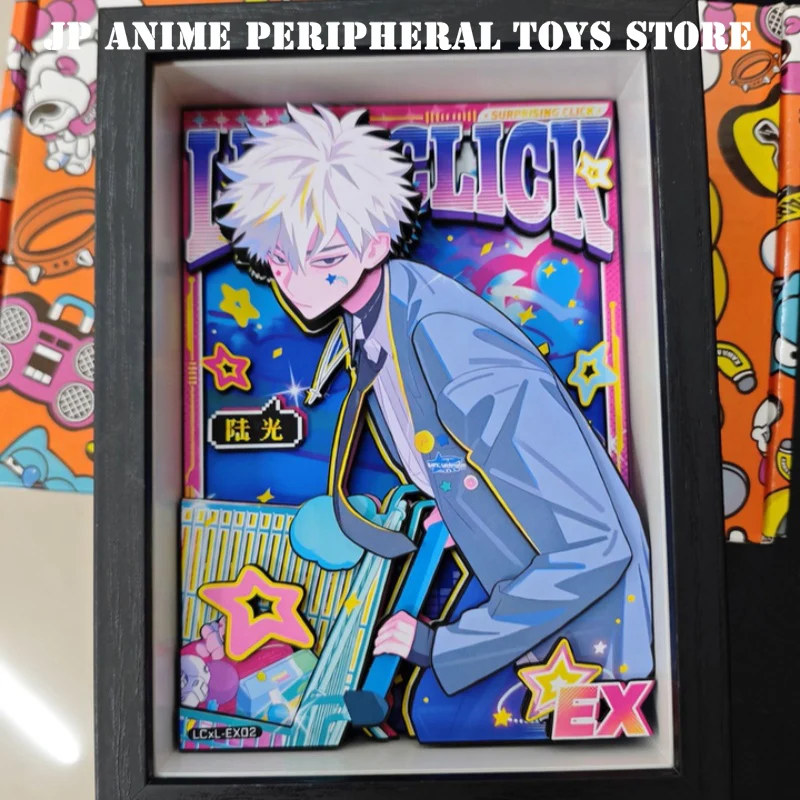

2025 Anime Link Click 3D Handmade Art Painting Vein Cartoon Figure Collect Picture Ornaments Decora Fans Gift