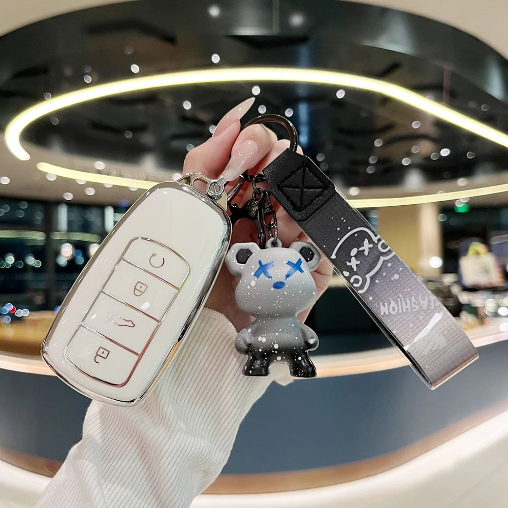 Key Protective Case Keychain Car Key Fobs For Chery Tiggo 8 Pro Tiggo 8plus New 5 Plus 7pro Max Omoda 5 C5 Modod With Exquisite