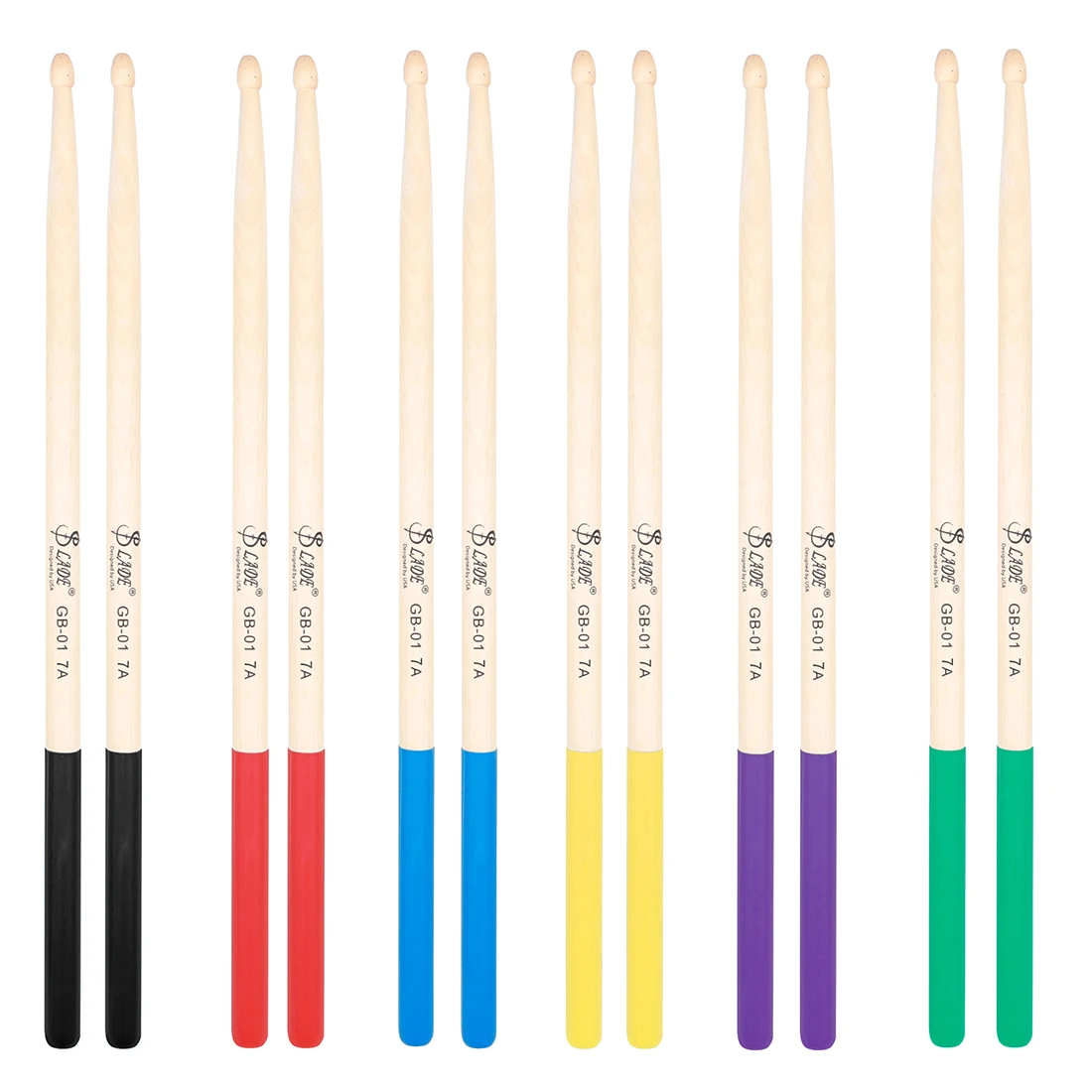 SLADE 5A/7A Drumsticks Maple Drum Sticks GB-01 Multicolor Drum Mallets Professional Percussion Musical Instrument Accessories