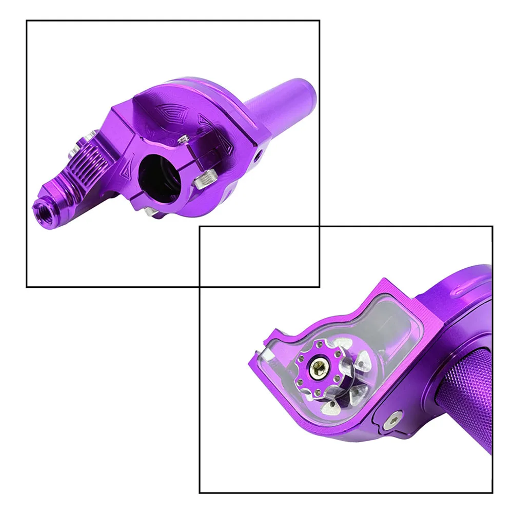 العالمي CNC الألومنيوم دراجة نارية مسرع 7/8 ''22 مللي متر المقود خنق تويست قبضة الإعصار ل الدراجة سكوتر الترابية دراجة ATV