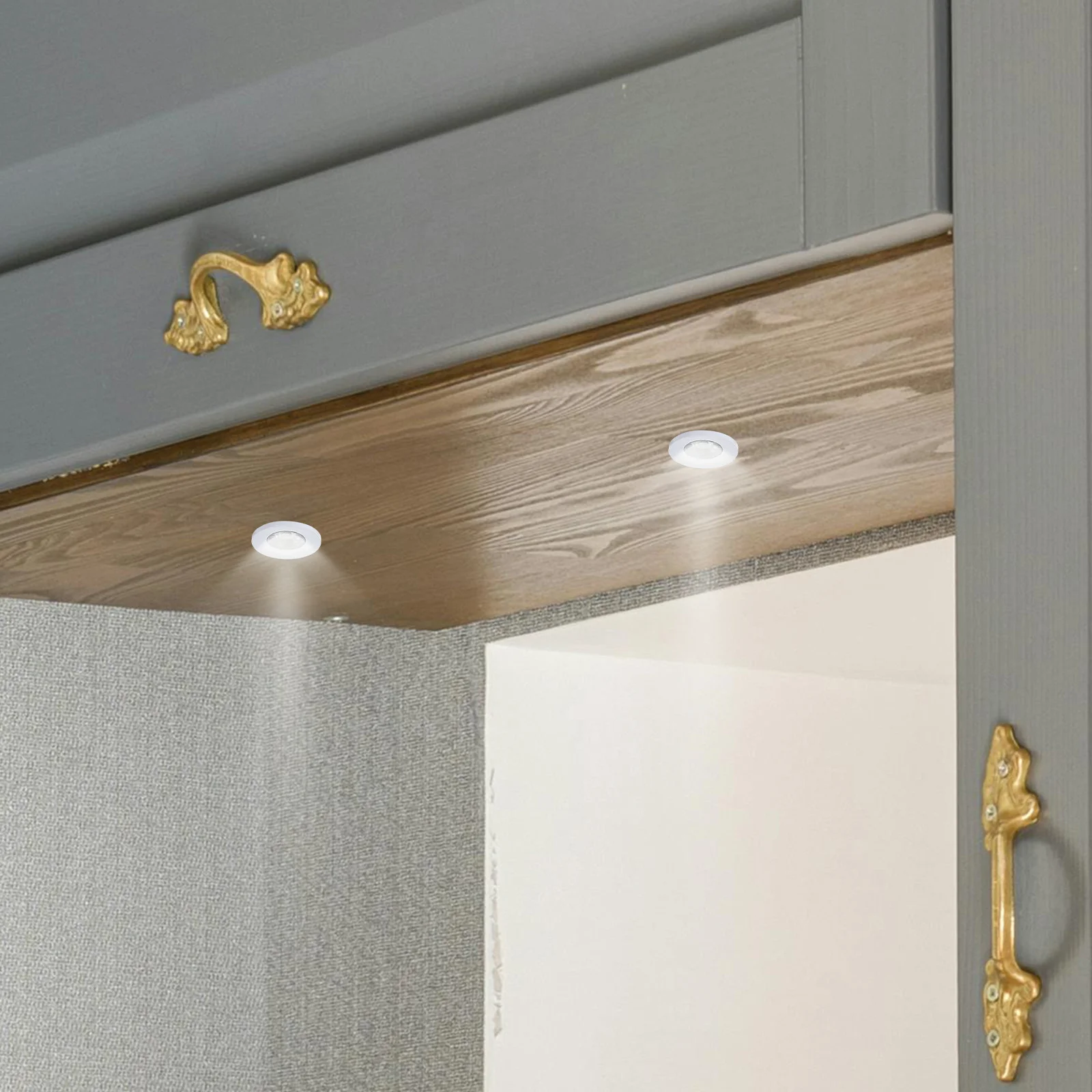 Mini LED Recessed Well Light Warm 3000k Display Cabinet Spotlight Ceiling Light Showcase Supply Small Embedded Lamp